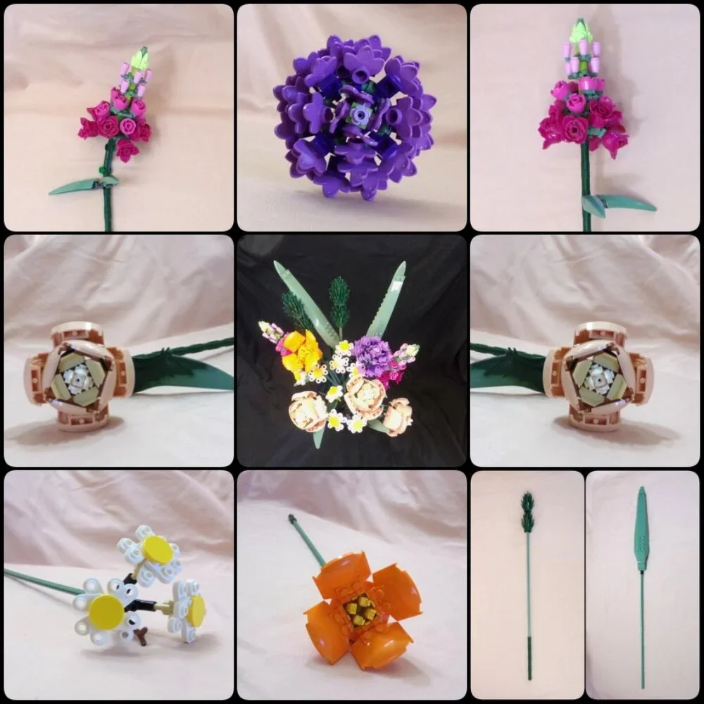 LEGO Botanical Flowers 10280 ~ Individual Replacement Parts ~ Choose Flower Type